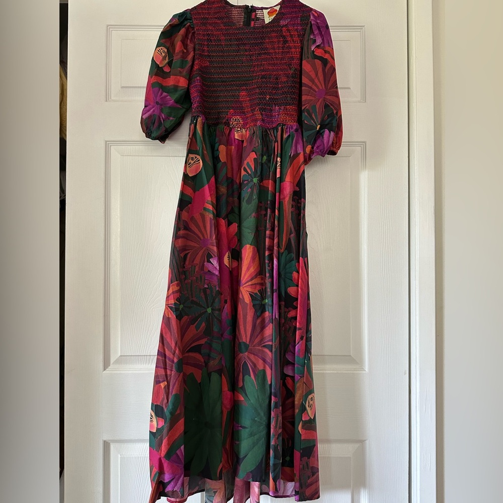 FARM Rio Multicolor Floral Midi Dress